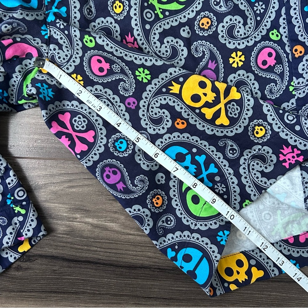 Loudmouth Skull Crossbones Paisley Shiver Me Timbers Golf Shorts Size 36 Color - Picture 7 of 8